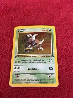 1st Edition Pinsir 09/64 Jungle Holo Wotc Pokemon Card 1999 Played - Image 5