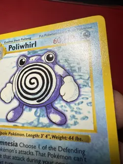 Poliwhirl 38/102 Shadowless 1st Edition Base Set Pokemon Card LP - Image 4