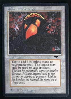 Mishra's Workshop Magic Card Antiquities Reserved List MTG - Image 1