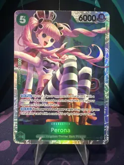One Piece Card Game THE AZURE SEA'S SEVEN - PERONA SR OP14-033 ENGLISH CCG - Image 1