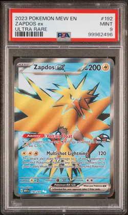 Pokemon PSA 9 Zapdos #192 MEW EN 151 Ultra Rare 2023 English - Image 2