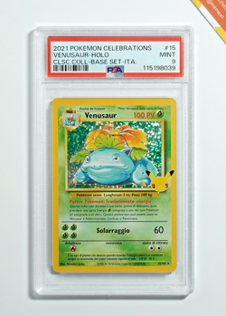 Pokemon PSA 9 Venusaur #15 Holo Gran Festa Collezione Classica 2021 Italiano - Image 1
