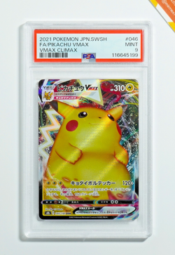 Pokemon PSA 9 Pikachu Vmax #046 S8b Full Art Vmax Climax 2021 Japanese - Image 1