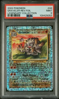 Pokemon Graveler Reverse Foil 44/110 Legendary Collection PSA 9 MINT #44 - Image 1