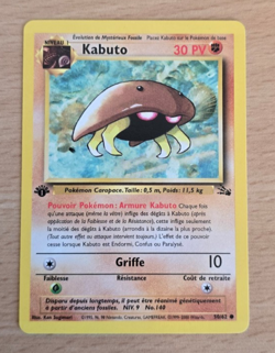 Carte Pokemon : Kabuto 50/62 Edition 1 Fossil Wizards Francaise - Image 1