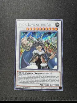 LC5D-EN189 Thor, Lord of the Aesir Secret Rare 1st Edition NM Yugioh - Image 4