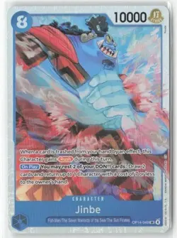 Jinbe (SR) OP14-049 One Piece TCG The Azure Sea's Seven- NM - Image 1