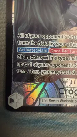 One Piece English - Crocodile (Alternate Art) - OP14-079 - L- NM English - Image 5