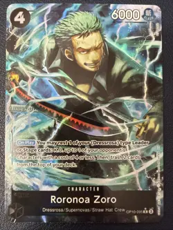 Roronoa Zoro OP10-095 R - Alt Art One Piece TCG (The Best of Vol.2 set) English - Image 1