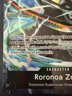 Roronoa Zoro OP10-095 R - Alt Art One Piece TCG (The Best of Vol.2 set) English - Image 4