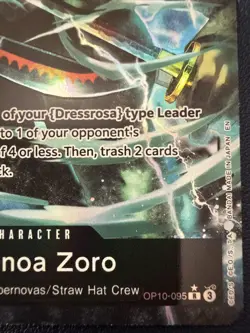 Roronoa Zoro OP10-095 R - Alt Art One Piece TCG (The Best of Vol.2 set) English - Image 5