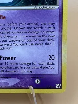 Unown V/28 Pokemon Card Unseen Forces Holo TCG Unknown Ultra Rare NM/LP - Image 5