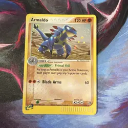 Pokemon TCG Armaldo Holo Rare Card 1/100 EX Sandstorm NM-LP Condition *Swirl!!!* - Image 1