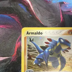 Pokemon TCG Armaldo Holo Rare Card 1/100 EX Sandstorm NM-LP Condition *Swirl!!!* - Image 4