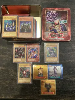 Yu-Gi-Oh! TCG Card Lot Dark Magician Tin with Dark Magician Card - Image 1