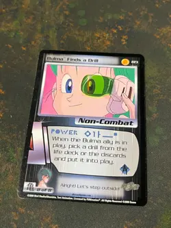 Bulma Finds a Drill - Dragon Ball Z DBZ CCG Score Card Nice! - Image 1
