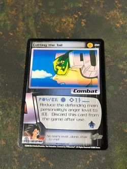 Cutting the Tail - Dragon Ball Z DBZ CCG Score Card Nice! - Image 1