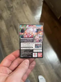 One Piece Card Game Monkey D. Luffy US Voyage Promo Sealed College Basketball - Image 2