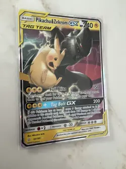 Pikachu & Zekrom GX TAG TEAM 33/181 - SM Team Up - NM/LP - Pokemon Card - Image 2