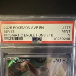 POKEMON TCG Eevee 173 Scarlet & Violet Promo Cards Holo English PSA 9 - Image 3