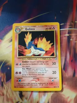 Pokemon TCG Quilava Neo Genesis Card 46/111 Unlimited Uncommon - Image 1