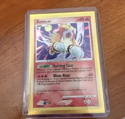 Pokemon Entei Card TCG 4/132 Secret Wonders Cracked Ice Holo Rare LP Condition - Image 1