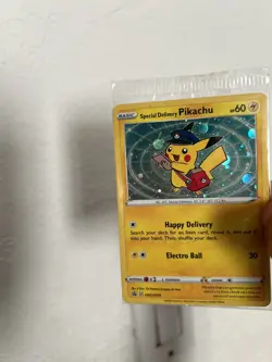 Special Delivery Pikachu SWSH074 Holo Promo Card SEALED - Image 1