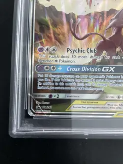 Pokemon Espeon & Deoxys GX Tag Team Black Star Promo SM240 PSA 1 - Image 3