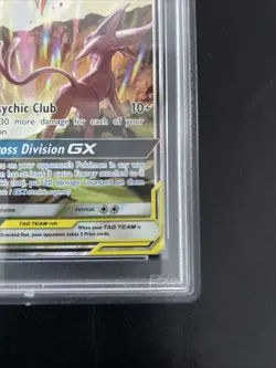 Pokemon Espeon & Deoxys GX Tag Team Black Star Promo SM240 PSA 1 - Image 4