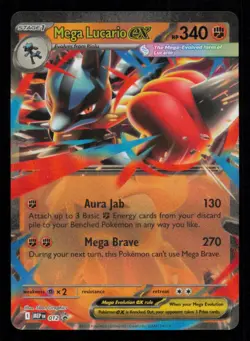 Mega Lucario ex 012 Pokemon Mega Evolutions Promo Near Mint - Image 1