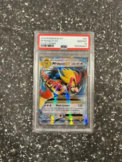 Pokemon Evolutions Holo Holographic Rare M Pidgeot EX 65/108 XY 2016 PSA 10 - Image 1