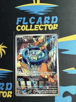 2024 Pokemon SV Stellar Crown SCR EN Squirtle #148/142 Near-Mint NM - Image 1