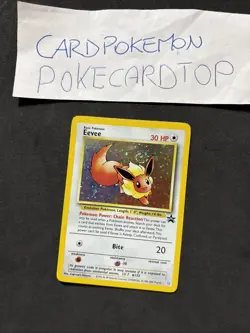 Pokemon Card Eevee 11-Promo-eng-Holo-Swirl-Nm! - Image 1