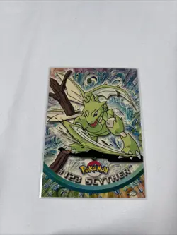 2000 Topps Pokemon TV Series Blue Logo #123 Scyther Non Holo - Image 1