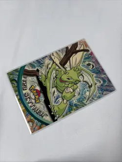 2000 Topps Pokemon TV Series Blue Logo #123 Scyther Non Holo - Image 2
