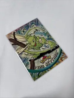 2000 Topps Pokemon TV Series Blue Logo #123 Scyther Non Holo - Image 5