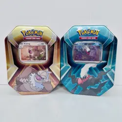Lot of 2 -Pokemon Triple Wammy Tins - Darkrai & Slaking - Factory Sealed - Image 1