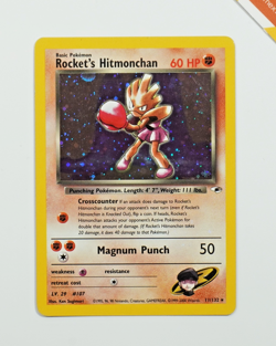 Pokemon Rocket's Hitmonchan 11/132 Gym Heroes English Holo - Image 1