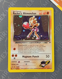 Pokemon Rocket's Hitmonchan 11/132 Gym Heroes English Holo - Image 2