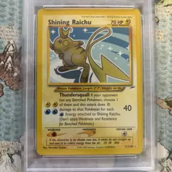 2002 Pokemon Neo Destiny Shining Raichu 111/105 PSA 7 - Image 4