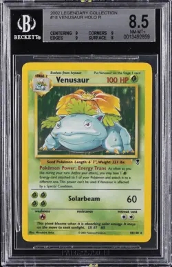 2002 POKEMON LEGENDARY COLLECTION #18 VENUSAUR BGS 8.5 - Image 1