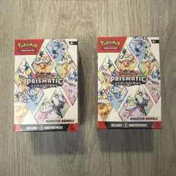 Pokemon: Lot of 2 - S&V Prismatic Evolutions Booster Bundles - SEALED - Image 1