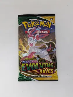 1x Pokemon Evolving Skies Booster Pack Factory Sealed - Image 1