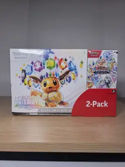 Pokemon Prismatic Evolutions Costco 2 Pack ETB with Booster Bundle | FREE SHIP - Image 1