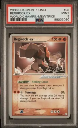 Pokemon Regirock ex 98/101 Non-Holo World Championships PSA 9 - Image 1