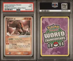Pokemon Regirock ex 98/101 Non-Holo World Championships PSA 9 - Image 3