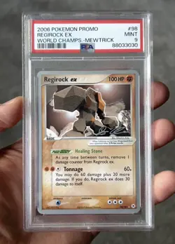 Pokemon Regirock ex 98/101 Non-Holo World Championships PSA 9 - Image 4