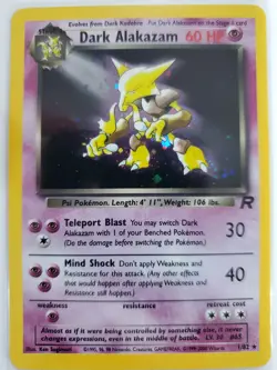 Dark Alakazam 1/82 Team Rocket Holo LP Pokemon TCG - Image 1