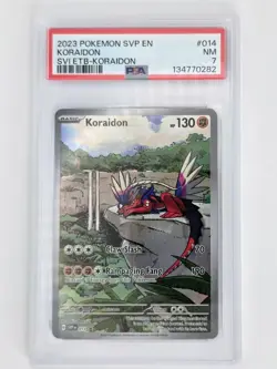 PSA 7 Koraidon #14 Pokemon Scarlet and Violet Promo - Image 1