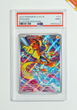 Pokemon PSA 9 Zeraora #151 SCR EN Illustration Rare 2024 English - Image 1